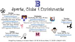 Sports, Clubs and Enrichment Offerings